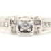 0.14 ctw Round Diamond 10KT White Gold Round Women's Engagement Ring - 3.1g 