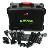 Shure Mic Set for Drums - 4 SM58s, 3 SM57s, 3 Beta98s, 1 Beta 91A, Mounts, Case