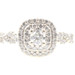 1.70 ctw Round Diamond Double Halo 14KT White Gold Women's Engagement Ring 