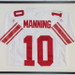 Autographed Eli Manning Jersey In Frame