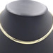 Estate High Shine 14KT Yellow Gold 5.8mm Classic Omega Chain Necklace 17" 33.4g