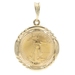 1/10oz 1999 Liberty Gold Bullion 22KT Gold Coin 14KT Yellow Gold Bezel Pendant