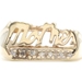 Estate 14KT Yellow Gold Mother "Mother" Ring 0.14 ctw Round Diamond Ring 4.5g 