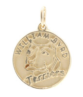 Round Estate William Byrd Terriers 14KT Yellow Gold RARE 24.3mm Pendant/Charm