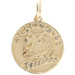 Round Estate William Byrd Terriers 14KT Yellow Gold RARE 24.3mm Pendant/Charm