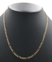 High Shine 10KT Yellow Gold 3.8mm Classic Figaro Chain Necklace 20" - 3.76 Grams