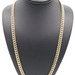 Classic 10KT Yellow Gold 7.5mm Hollow Cuban Chain Necklace 26" by Amoro - 35.42g