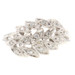 Estate 14KT White Gold 0.15 ctw Round Single Cut Leaf Motif Cocktail Ring - 3.2g