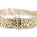 Italy 14KT Yellow Gold 14.7mm Wide Estate Bismark Mesh Chain Bracelet 8" 14.6g
