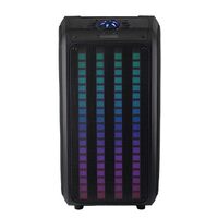 IQ Sound 6.5-Inch Portable Bluetooth Backpack Speaker with LED Light Panel