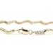 Women's 0.36 Ctw Round Diamond 10KT Gold Wavy Bar Link Bracelet 6 3/4" 4.93g