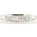 0.80 ctw Round and Baguette Diamond 6.1mm Wide 14KT White Gold Channel Band Ring