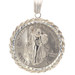 Liberty Bicentennial Half Dollar Embossed Coin in Sterling Silver Rope Bezel 
