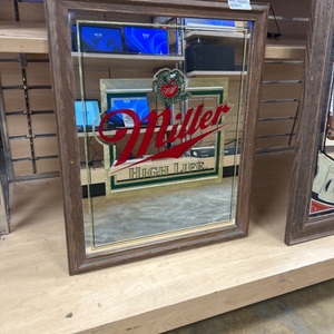 Miller High Life Vintage Mirror Ad