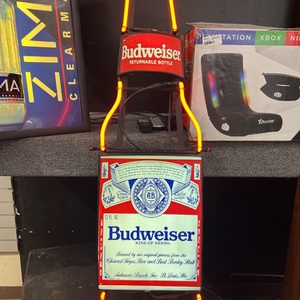 Budweiser Neon Bottle Sign