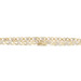 Women's 0.48 Ctw Round Diamond 10KT Two-Tone Gold XOXO Tennis Bracelet 7.5" 5.2g