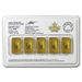 Royal Canadian Mint 5 Bar Pack 1/2 Troy Oz Gold Bars