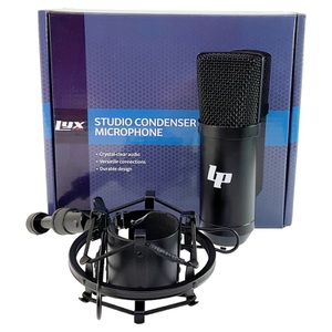 LyxPro LYX7000XLRB Condenser Microphone For Studio, Vocal with Shockmount In Box
