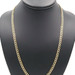 Classic Diamond-Cut 14KT Yellow Gold 4.8mm Estate Curb Link Necklace 22" - 13.4g