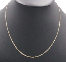 14KT Yellow and Rose Gold 1.6mm Wide 20" Mariner Chain Necklace - 2.90 Grams