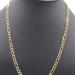 High Shine 14KT Yellow Gold Diamond Cut 5.7mm Figaro Chain Necklace 24" - 18g