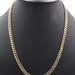 High Shine 10KT Yellow Gold 6mm Classic Curb Link Necklace 23" Exotic - 20.30g