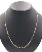 Classic 14KT Yellow Gold 3mm High Shine Figaro Chain Necklace 23.5" - 7.65 Grams