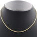Classic 14KT Yellow Gold 2.4mm High Shine Rope Chain Necklace 16.5" - 5.68 Grams
