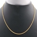 18.5" 18KT Yellow Gold High Shine 1.9mm Wide Thin Rope Chain Necklace - 2.07g