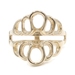 Women's 10KT Yellow Gold 18.6mm Swirled Statement Ring Guard Size 7 1/2 - 6.88g