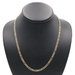 Heavy Textured 10KT Yellow Gold 3.9mm Thin Figaro Chain Necklace BB 19" - 9.58g
