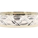 Estate Satin Finish 10KT Two-Tone Gold 6.4mm Diamond-Cut Wedding Band Ring 4.47g