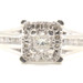 0.70 ctw Princess and Round Cut Diamond 10KT White Gold Engagement Ring - 3.3g