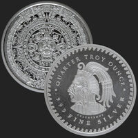 The Aztec Calendar 1 OZ Silver Round