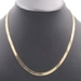 Classic Estate 14KT Yellow Gold 4.9mm Wide Herringbone Chain Necklace 20" 23.9g
