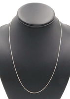 Midas 14KT White Gold 1.1mm Thin Classic Wheat Chain Necklace 20 1/4" - 2.8g