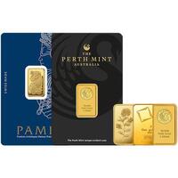 5.0 Gram Assorted Mints Gold Bars 999.9