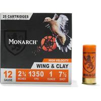 Monarch Wing & Clay 12 Gauge 1 oz Shotshells - 25 Rounds