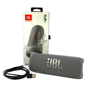 JBL Flip 6 Portable Bluetooth Speaker With Charging Cable and Box