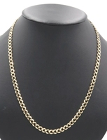 High Shine 10KT Yellow Gold 5.9mm Wide Classic Curb Chain Necklace 23" - 23.0g