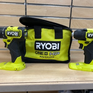 Ryobi 18V Lithium Ion Drill/Impact Brushless Combo Kit