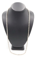Milor Heavy Sterling Silver (925) 4.8mm Classic Italy Rope Necklace 30 1/2" 54g
