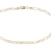 High Shine 10KT Yellow Gold 3.3mm Classic Figaro Chain Bracelet 9 1/4" - 2.04g 