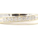 0.18 ctw Round Diamond Diagonal 10KT Yellow & White Gold 4.8mm Wedding Band Ring