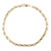 Heavy High Shine 10KT Yellow Gold 3.8mm Classic Rope Chain Bracelet 8.5" - 10.5g