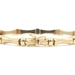 Estate Satin Finish 14KT Yellow Gold 5.7mm Fancy Bamboo-Link Bracelet 8" - 9.46g