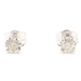 Solitaire Illusion-Set 0.10 Ctw Round Diamond 10KT White Gold Stud Earrings CJ
