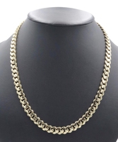 Monaco Chain Classic 10KT Yellow Gold 9.2mm Wide 22" Curb Link Necklace 26.53g