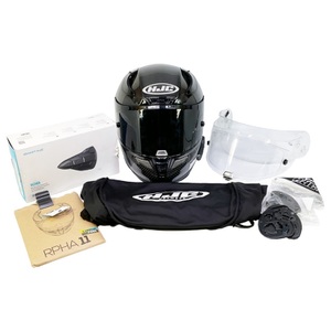 HJC RPHA 11 CARBON Motorcycle Helmet Size L, DOT Approved With HJC 10B Bluetooth
