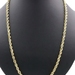 Classic 10KT Yellow Gold 5.1mm Wide High Shine Rope Chain 26" Necklace 11.87g